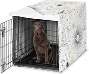 Sweet Jojo Designs 42in. Medium/Large Dog Crate Cover (Boho Star and Moon) Pet Cage, Kennel Covers (Shabby Chic, Bohemian, Celestial, Sky, Stars & Moons, Starburst, Cosmic, Navy Blue & Gold, Grey)