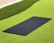 Black TPE Yoga Mat 6mm Pilate Fitness Gym Exercise Reversible Elasticity Foam