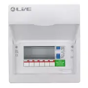 Live Electrical 8 Way Flush Metal Clad Consumer Unit c/w 80A 30mA RCD