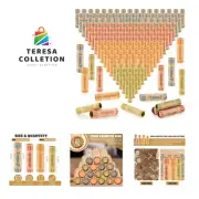 1024 Pcs Assorted Coin Wrappers Rolls Preformed Coin Wrappers Rolls Convenien...