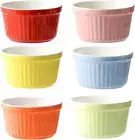 6PCS Ramekins - Ramekins for Creme Brulee Porcelain Ramekins Oven Safe, Creme Br