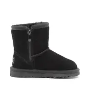Waratah UGG Water Resistant Kids Short Zip Up Boot - Black