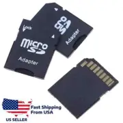 3 Pack Micro SD Adapter To SD HC SDHC Memory Card Adapter Reader NEW