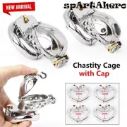 Openable Stainless Steel Chastity Cages With Ring Quick Disassemble Device Men