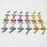 Titanium/Ti Pedal Plate/Bow tie* 4pcs bolts fit SpeedPlay Zero&Light Action