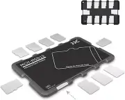 10 Slots Micro SD Card Case Holder Storage Organizer, Ultra Slim Credit Card Siz