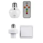 Wireless Remote Control E27 Light Socket Lamp Holder for LED Bulbs Light Socket