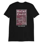 男士 T 恤熱門潮流 CECIL HOTEL LOS ANGELES HOTEL CECIL 歷史禮物 537500