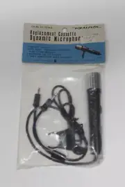 Dynamic Mic Microphone Realistic Cassette Vintage Radio Shack 70s