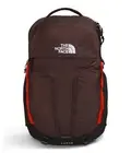 THE NORTH FACE Surge Commuter Laptop Backpack Coal Brown/Fiery Red/TNF Black ...