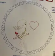 Jack dempsey Needle art pkg 2 CUPIDS Lace Edge Stamped Doilies