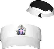 [Generic] National Emblem of Iceland Sun Visor Hats Icelandic Sunscreen Visor Cap for Sport Beach Tennis Golf Running Hiking