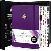 Clever Fox Planner Premium Edition – Undated Luxurious Weekly & Monthly Planner to Increase Productivity and Hit Your Goals – Organizer – Start Anytime, A5, Lasts 1 Year, Purple (Weekly)