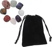 ULDIGI Polished Red Agate Natural Stones Multi-use Decorative Rocks for Diy Flower Pots Home Decor Set Bag