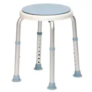 CEUK Round Swivel Bath Seat Shower Stool Adjustable Height Legs - Non Slip Feet