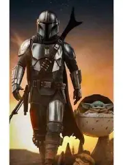 Star Wars Mandalorian & the Child (Grogu) Iron Studios Legacy replica 1/4 scale