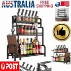 2-3 Tiers Spice Rack Kitchen Organiser Jar Shelves Storage Seasoning Stand Shelf