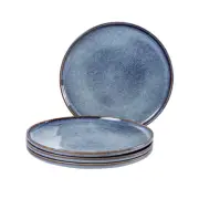 Ceramic Large Dinner Plates - 11 Inch Dessert Salad Plate Set of 4 for Steak