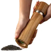 Pepper Mill Multifunctional Wood Salt and Pepper Grinder Manual Salt Grinder