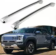 TINIANHHCT Cross Bars Anti-Theft Compatible with BYD Shark 6 2024 2025 Raised Side Rails Aluminum Crossbars Roof Racks Rooftop Cargo Carrier Bag Luggage Kayak Bike, Silver