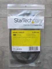 StarTech.com 1m Black DB9 RS232 Serial Null Modem Cable F/M Pkg New