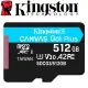 【Kingston 金士頓】512GB microSDXC TF UHS-I U3 V30 A2 記憶卡(SDCG3/512GB 平輸)