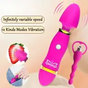 Multi-Speed Bullet Mini Vibrator Wand AV G Spot Massager Vibe Sex Toy For Women