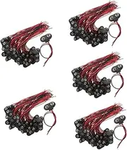 5sets 9v Battery Clip Connector Wire T-Type Cable Housing Replacement for Broken 9 Volt Battery Connectors for Electronics and Led Lights 50pcs*5