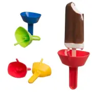 THE ORIGINAL Pop No Drop Popsicle Holder Mess-Free Frozen Treats Holder w/straw