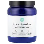 Ora, So Lean & So Clean, Daily Superfood Plant Protein, Unsweetened, 20.9 oz (594 g)