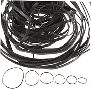 KAILIKETIY 50Pcs Recorder Rubber Belts for Tape Decks DVD Drives Personal Stereos Flat Maintenance Belt for Smooth Rotation Noise Reduction Vibration Absorption