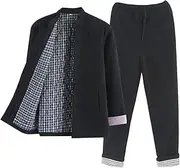 [YUUSONSM] Tang Suit, Winter Thick Suit Set Cotton Padded Coats Men Warm Tai Chi Uniform Chinese Kung Fu Clothing