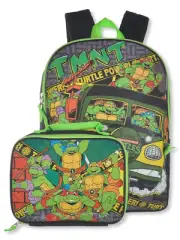 Teenage Mutant Ninja Turtles Boys' 2-Piece Backpack With Lunchbox Set - green, o