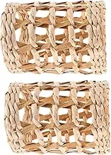 PRETYZOOM 2Pcs Straw Cup Holder Decorative Glassware Covers for Home Creative Vase Sleeve Resistance for Garden Parties and Events