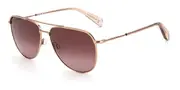 Rag & Bone RNB1050/G/S AU2/3X Women’s Sunglasses Gold Size 59
