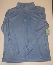 New Magellan Outdoors Men's Size 2XL Nautical Blue Pullover 1/4 Zip Moisture Wic