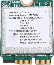 Wisoqu WiFi 6E Wireless Card, M.2 NGFF Bluetooth 5.2 Tri-Band 2.4GHz/5GHz/6GHz, MU-MIMO, 4200Mbps Network Adapter for 10 11 Linux, with 8dBi Antenna