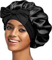 Silk Bonnet for Women Satin Bonnet for Sleeping Shower Cap for Curly Hair