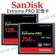 SanDisk Extreme PRO CF 128G 256G【讀160MB 寫150MB/s】記憶卡 公司貨【中壢NOVA-水世界】【APP下單4%點數回饋】