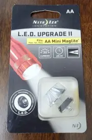 Nite Ize L.E.D. Upgrade II AA Mini maglite 40 Meters 25 Hours 30 Lumens New