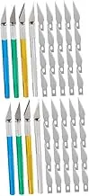 Operitacx 8 Sets for Artists Hobby Cutting Tool Set Anti-slip Handle Aluminum Material Versatile for Wood Plastic Paper Leather