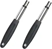 Apple Corer 2 PCS, Fruit Vegetable Core Remover for Apple, Pears, Bell Peppers (Black)