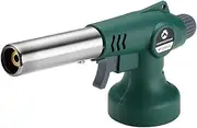 Campingmoon Butane Gas Torch High Power Kitchen Blow Torch for Cooking Flame Adjustable Gas Torch (Green)