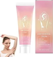 Hair Removal Cream, Soothing & Moisturizing Facial Hair Removal, Painless Depilatory Cream Suitable for All Skin Types, Lasting Smooth Skin, Natural Formulation, Fast-Acting & Hydrating (1pcs)