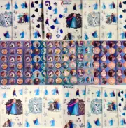FROZEN Movie cartoon sticker lot of 150+ Kristoff, Anna, Elsa, Sven, and Olaf