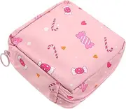 PACKOVE Multi Function Tampon Holder Lovely Portable Period Storage Bag Convenient Sanitary Pad Organizer Pouch for Women Stylish and Durable Menstrual Zipper Case for Everyday