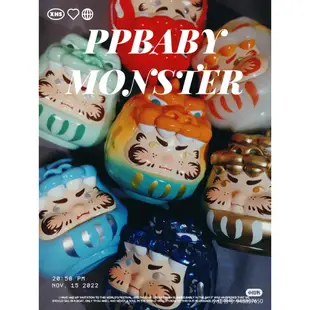 PP X MONSTER守護達摩盲盒網紅幸運達摩二代整盒潮玩擺件手辦公仔