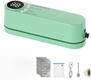 Mini Cordless Vacuum Sealer, 3 In 1 Cordless Mini VacuumSealer Rechargeable Bag Sealer, Wireless Handheld VacuumSealer, BagSealer Handheld Heat Sealer For Candies Snacks Food Storage (Green)