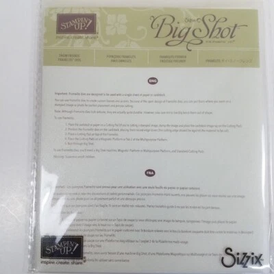 Stampin Up Big Shot Snow Friends Framelits Dies Snowman Penguin 139664 Sizzix
