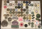 98 golf ball markers, clips, poker chips, divot tools, and coins,SEE PICTURES!!